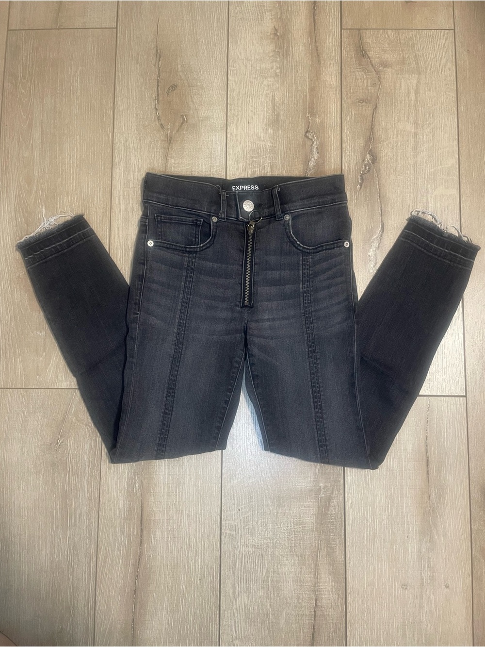 Express High-Rise Black Skinny Jeans